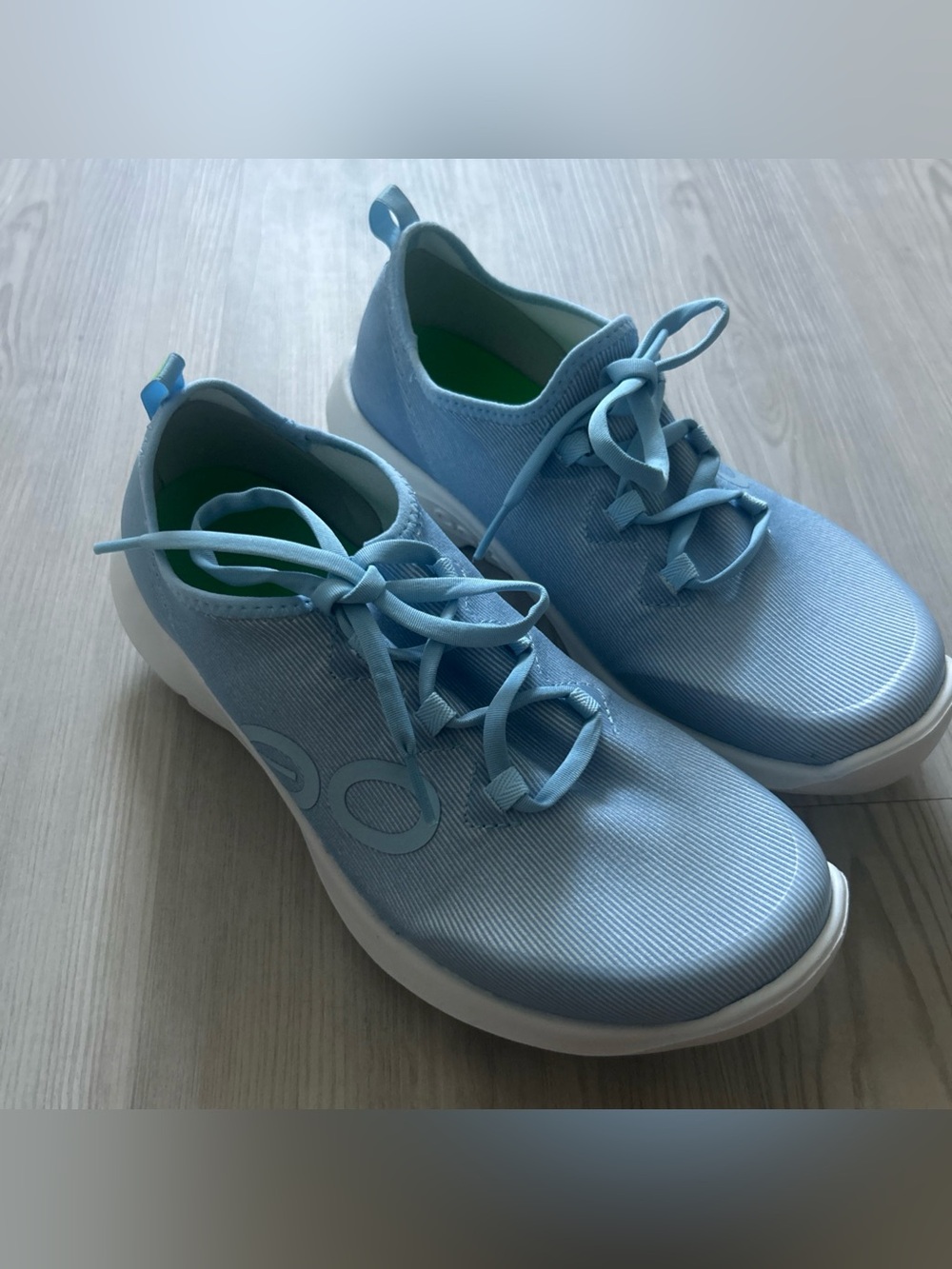OOFOS Light Blue Women's Slip-On Athletic Sneakers